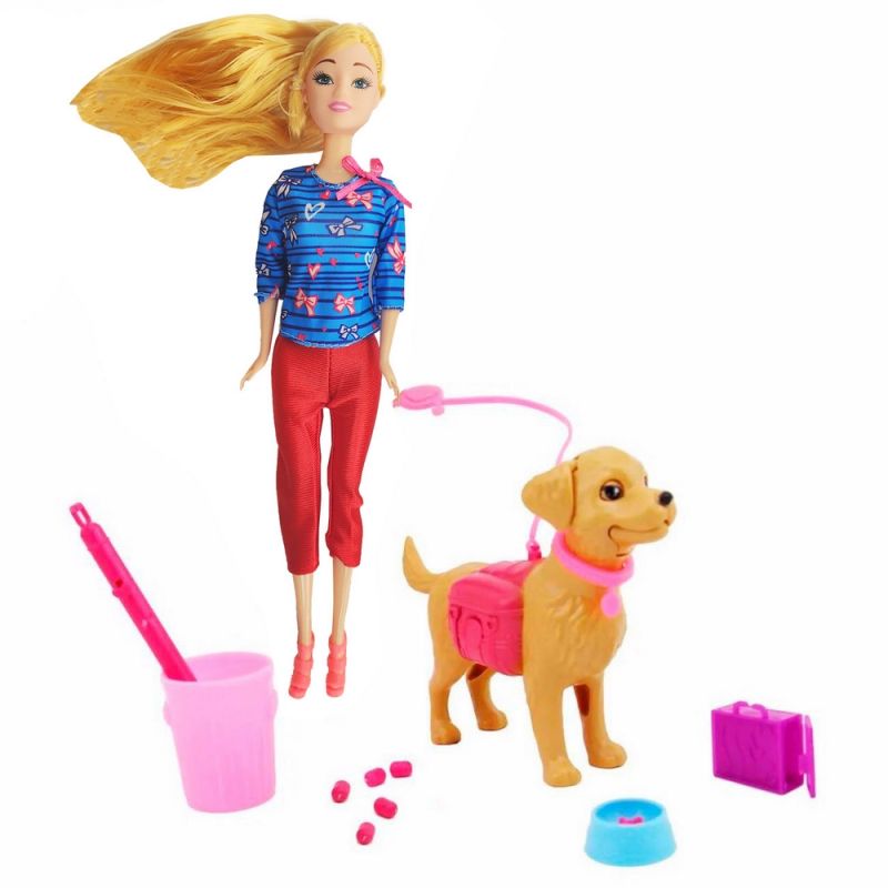 Comprar Muneca Moda Con Mascota Perro Accesorios en Electroshopy